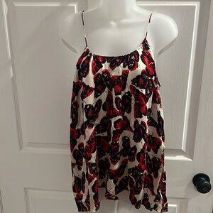 Butterfly Spaghetti Strap Tank Top